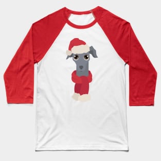 Italian Greyhound Christmas Dog Baseball T-Shirt
